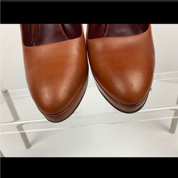 Prada teak sling back round heels AUTHENTIC $$PRICED 2 SELL 💥 - Picture 7 of 16